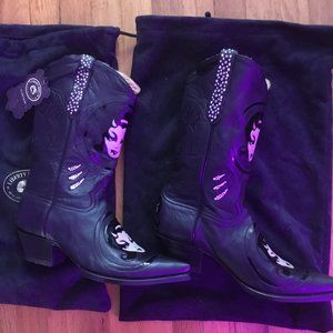 Liberty Boot Company  Devil Doll Boots size 12 W 10 M New